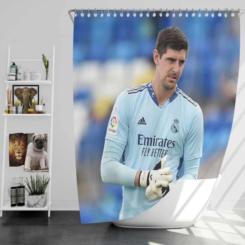 Copa Del Rey Football Thibaut Courtois Shower Curtain