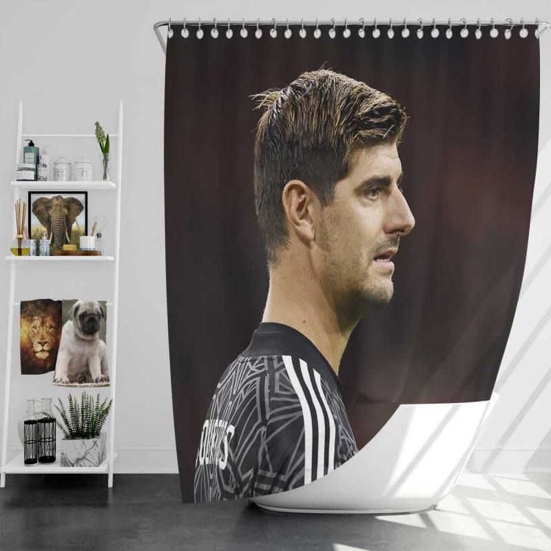 Popular Football Thibaut Courtois Shower Curtain