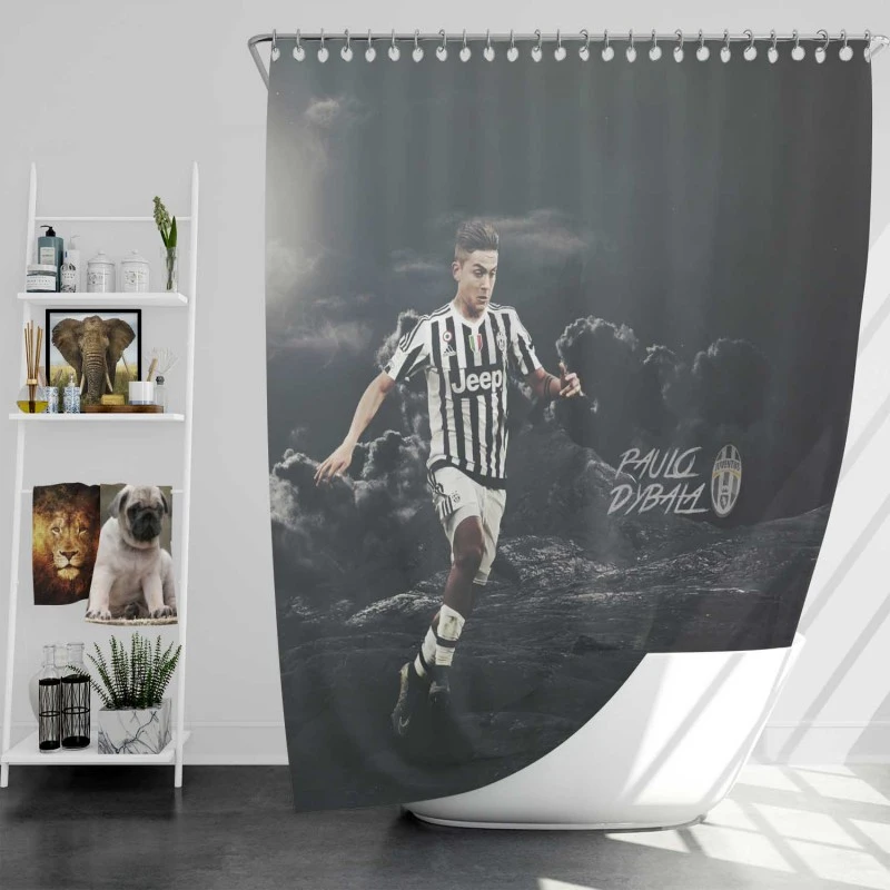 Paulo Dybala Gracious Footballer Player Shower Curtain