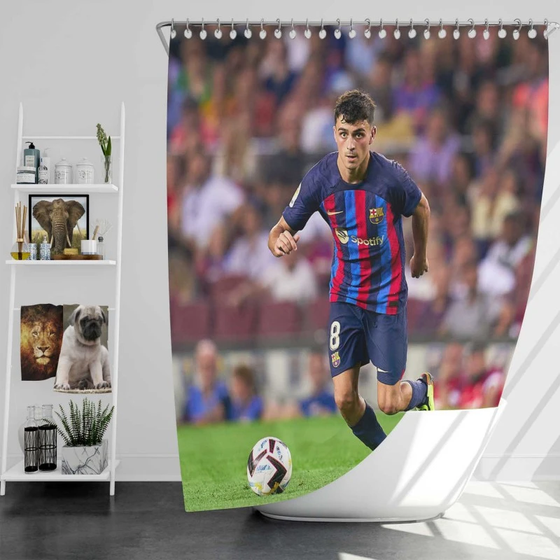 Pedri La Liga Football Player Shower Curtain