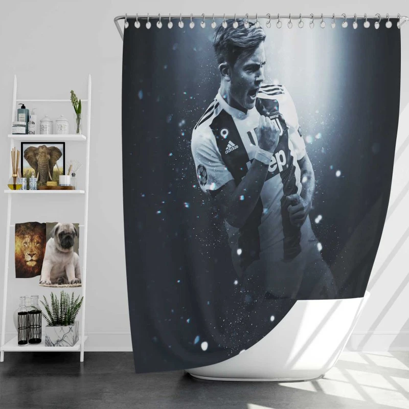 Paulo Dybala Clever Sports Player Shower Curtain