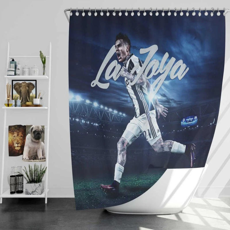 Paulo Bruno Dybala Fast Football Player Shower Curtain