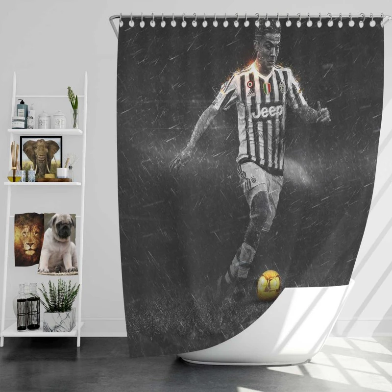 Paulo Dybala Extraordinary Football Player Shower Curtain