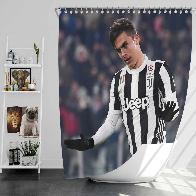 Paulo Bruno Dybala Consistent Juve Football Player Shower Curtain