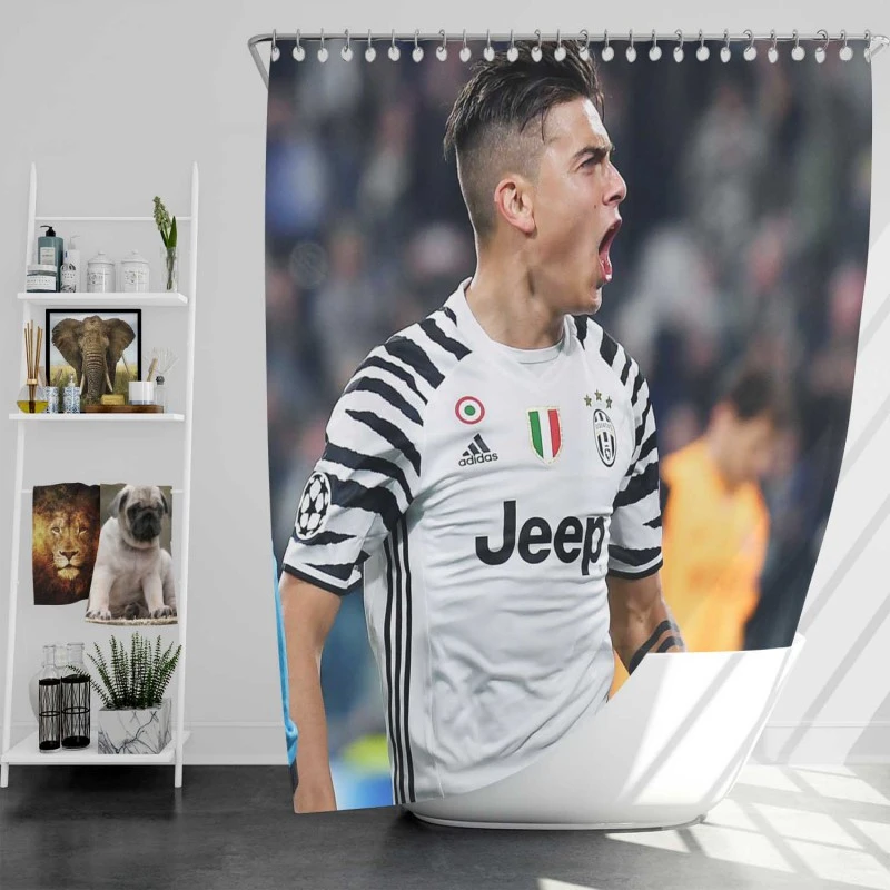 Paulo Dybala Elite Juve Sports Player Shower Curtain