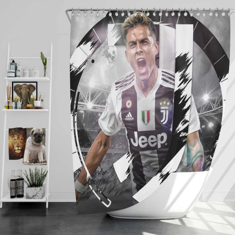 Paulo Dybala Improving Sports Player Shower Curtain