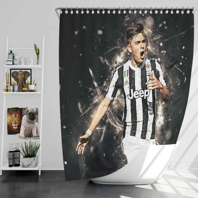 Paulo Dybala Fastidious Soccer Player Shower Curtain