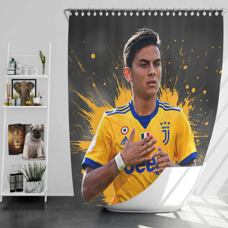 Paulo Bruno Dybala Sharp Juve Football Player Shower Curtain