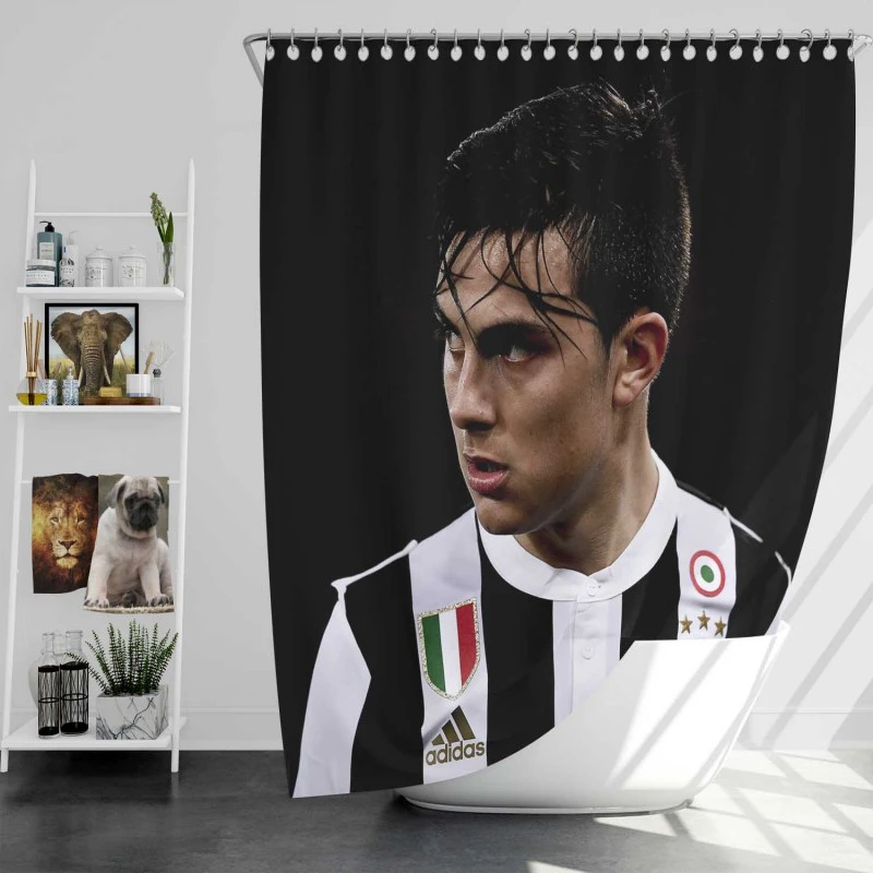 Paulo Bruno Dybala Capable Soccer Player Shower Curtain