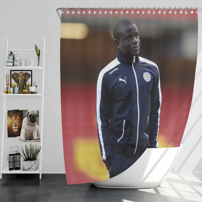N Golo Kante French Professional Football Player Shower Curtain