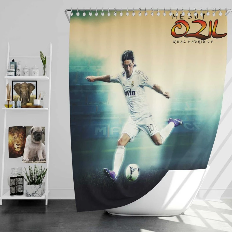 Copa Del Rey Sports Player Mesut Ozil Shower Curtain