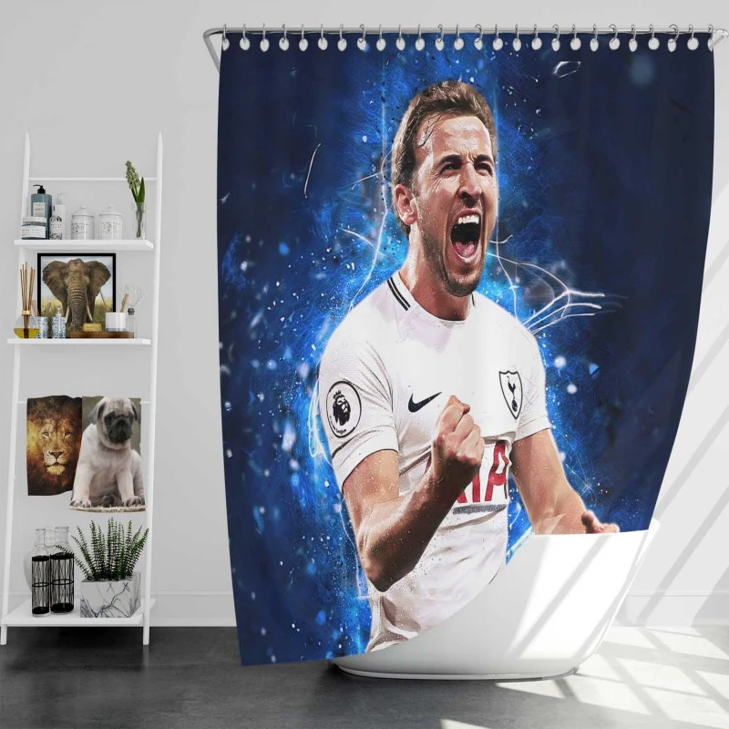 Premier League Player Harry Edward Kane Shower Curtain