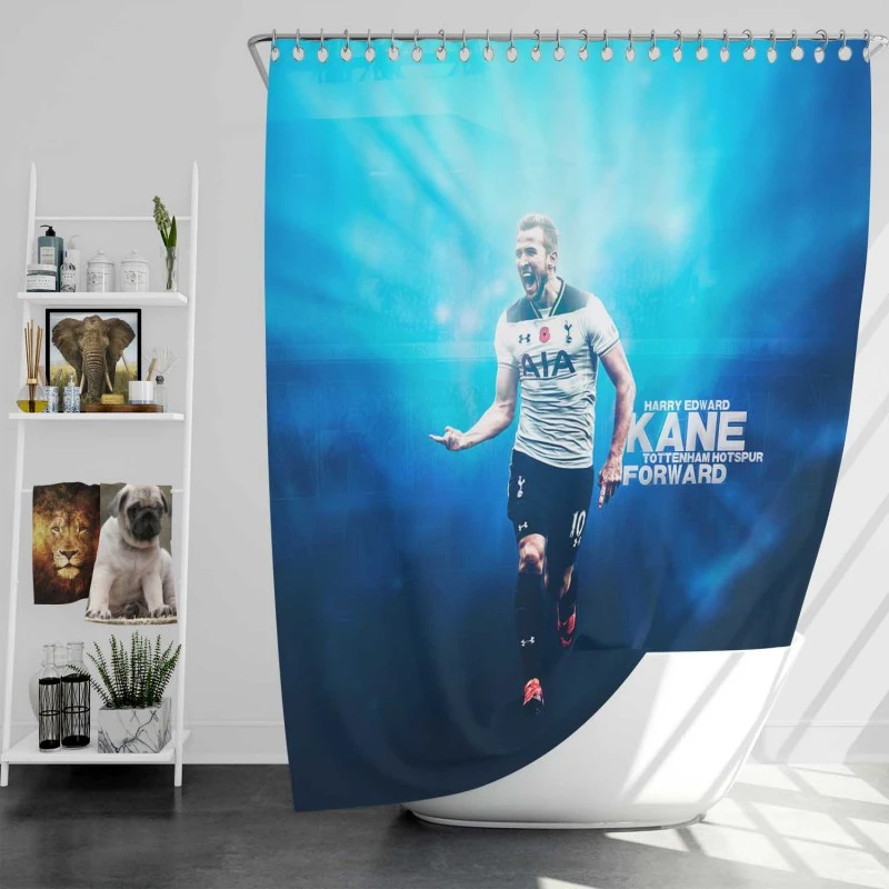 Harry Edward Kane Tottenham Club Shower Curtain