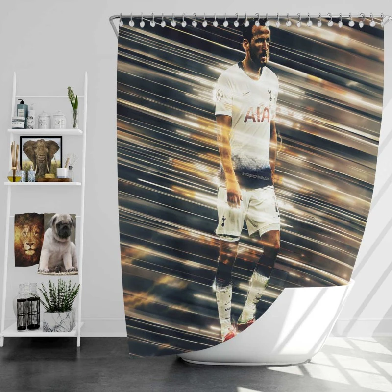 Harry Edward Kane English Professional Footballer Shower Curtain
