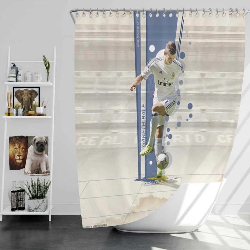 Gareth Bale Greatest Wingers Of His Generation Shower Curtain