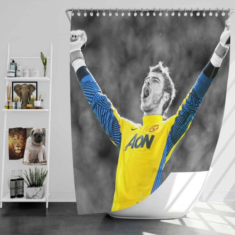 David De Gea Popular Man United Football Player Shower Curtain