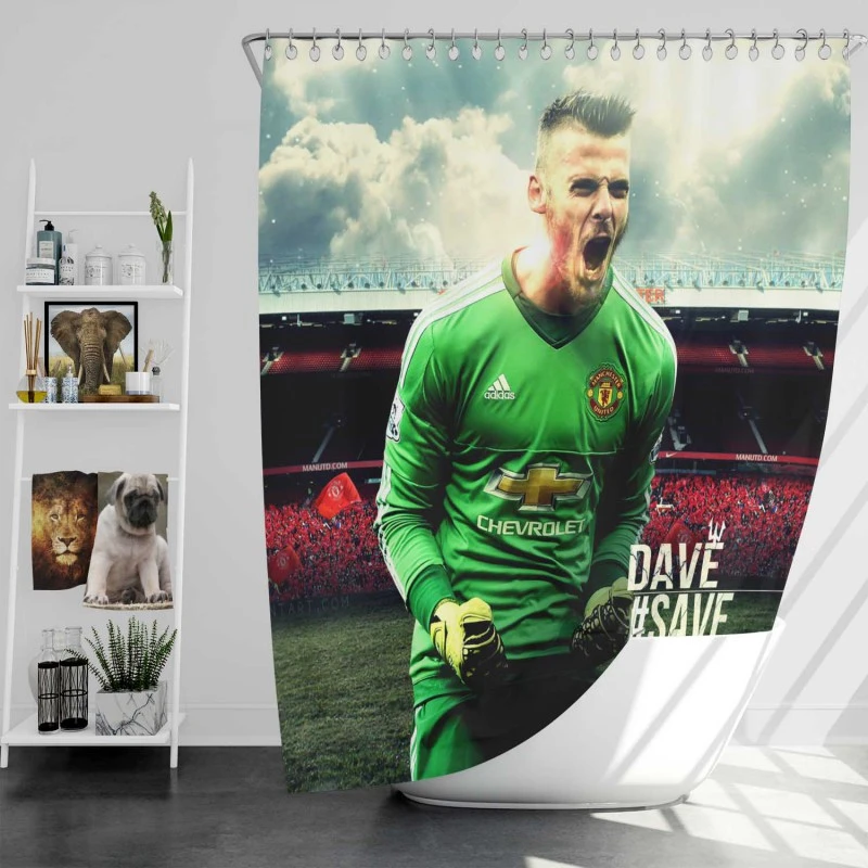 David De Gea Famous Man United Football Player Shower Curtain