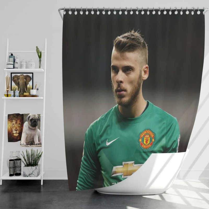 David De Gea Strong Man United Football Player Shower Curtain
