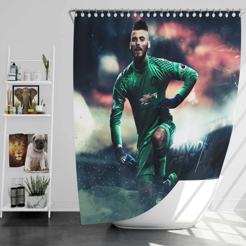 David De Gea Top Ranked Spanish Football Player Shower Curtain