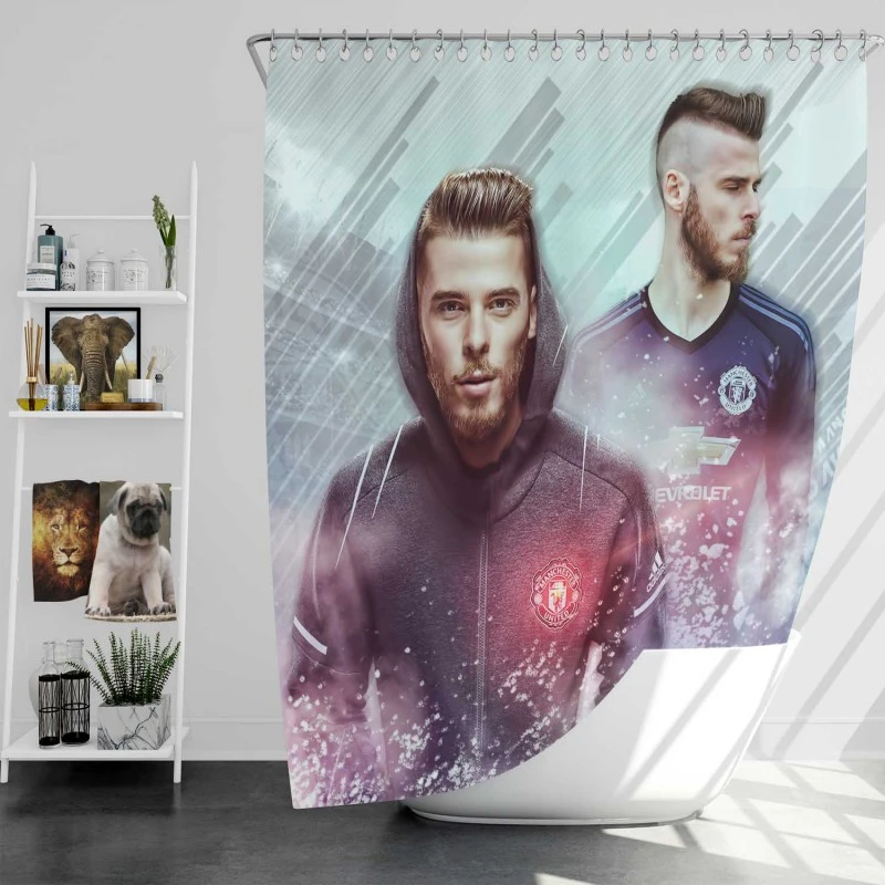 David De Gea Excellent Spanish Football Player Shower Curtain