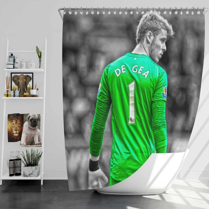 David De Gea Manchester United Football Player Shower Curtain