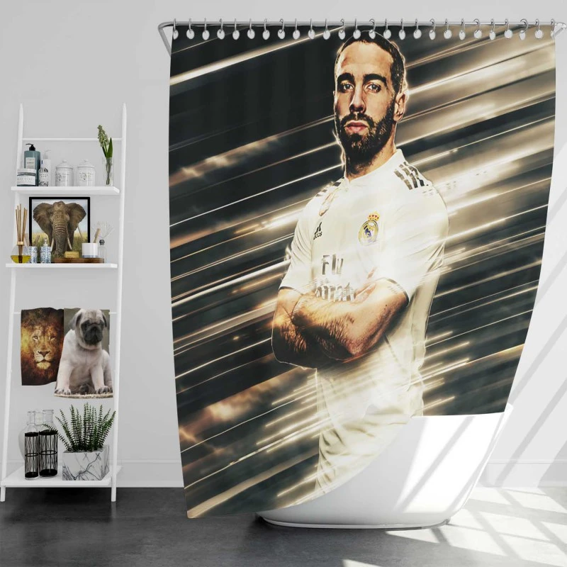 Dani Carvajal Classic Spanish Football Player Shower Curtain