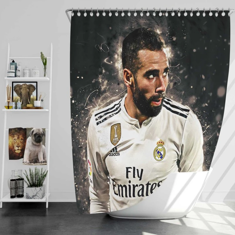 Dani Carvajal Exellelant Defend Football Player Shower Curtain