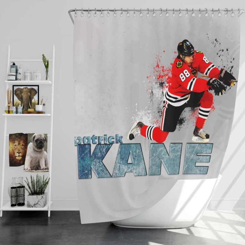 Patrick Kane Popular Nhl Hockey Player Shower Curtain
