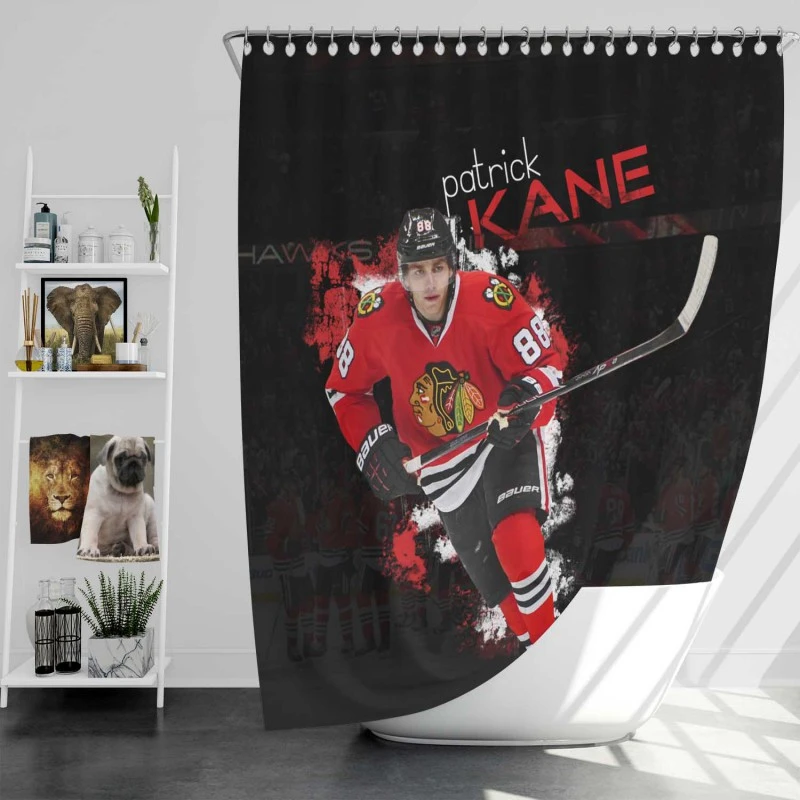 Patrick Kane Strong Nhl Hockey Player Shower Curtain