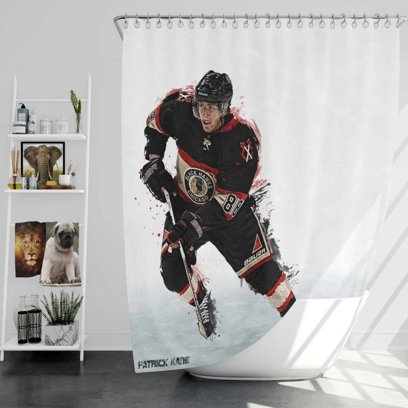 Excellent Nhl Hockey Player Patrick Kane Shower Curtain