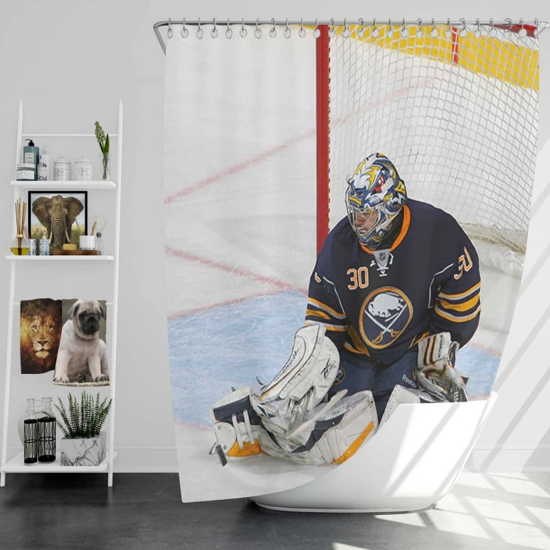 Ryan Miller Nhl Player Shower Curtain