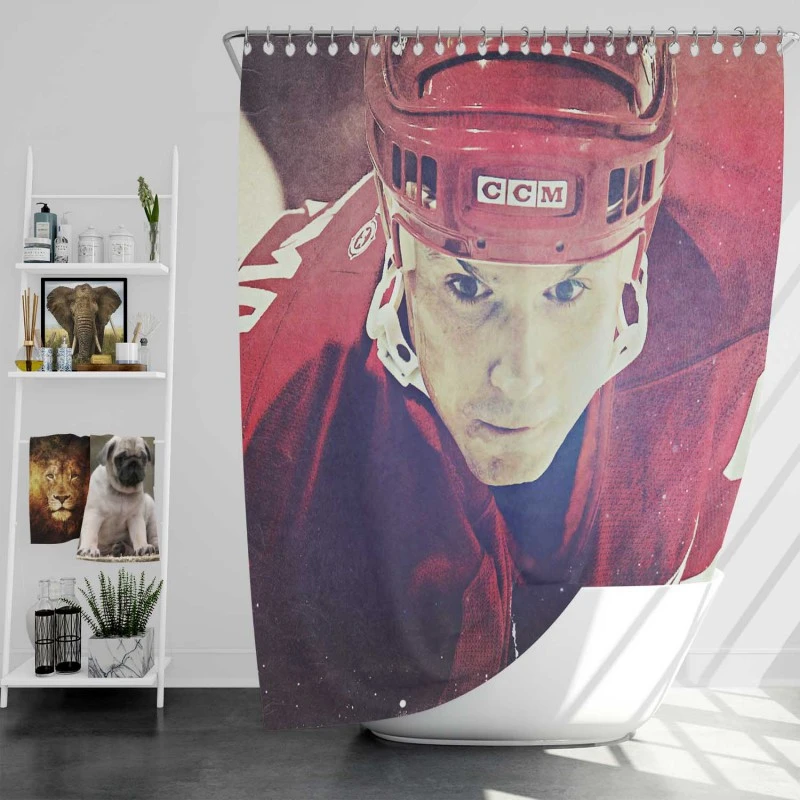Steve Yeoman Nhl Hockey Player Shower Curtain