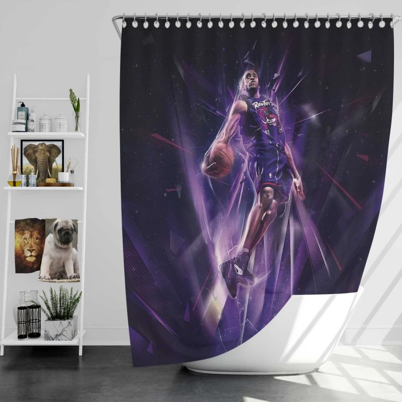 Popular Nba Vince Carter Toronto Raptors Shower Curtain