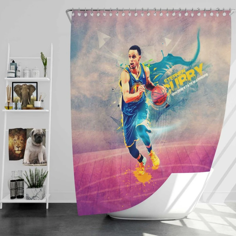 Stephen Curry Inspirational Nba Shower Curtain