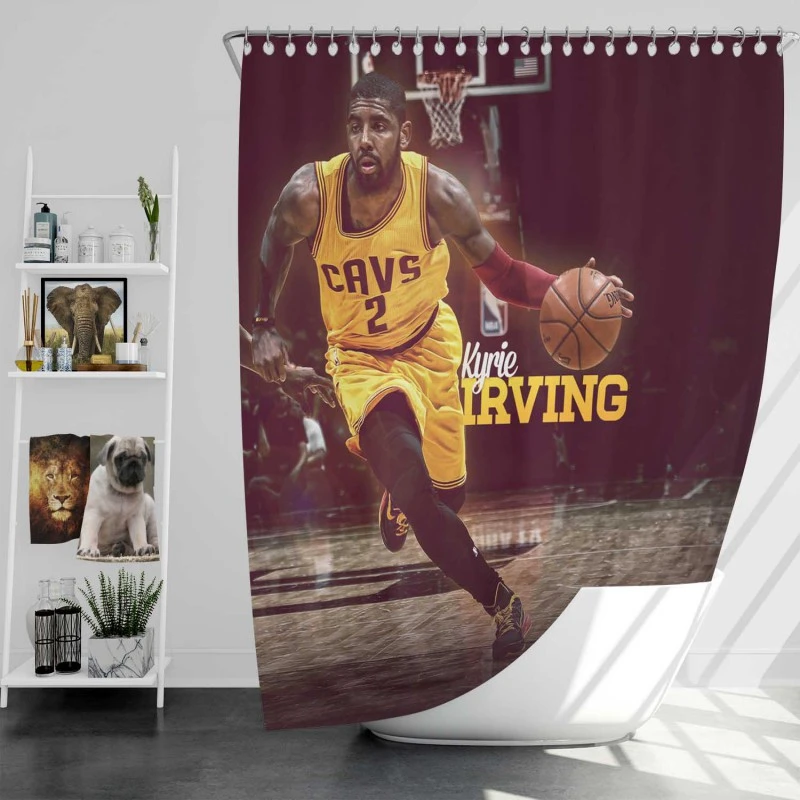 Kyrie Irving Famous Nba Basketball Player Shower Curtain