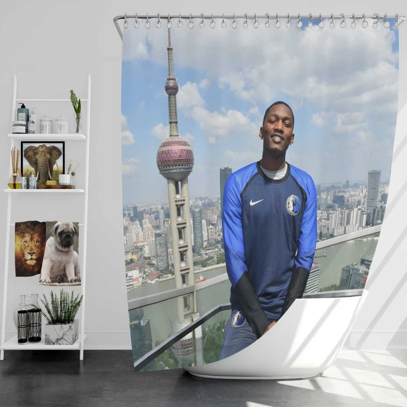 Dorian Finney Smith Professional Nba Basketball Player Shower Curtain