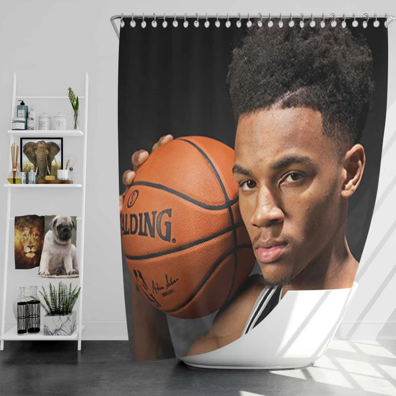 Dejounte Murray Popular Nba Basketball Player Shower Curtain