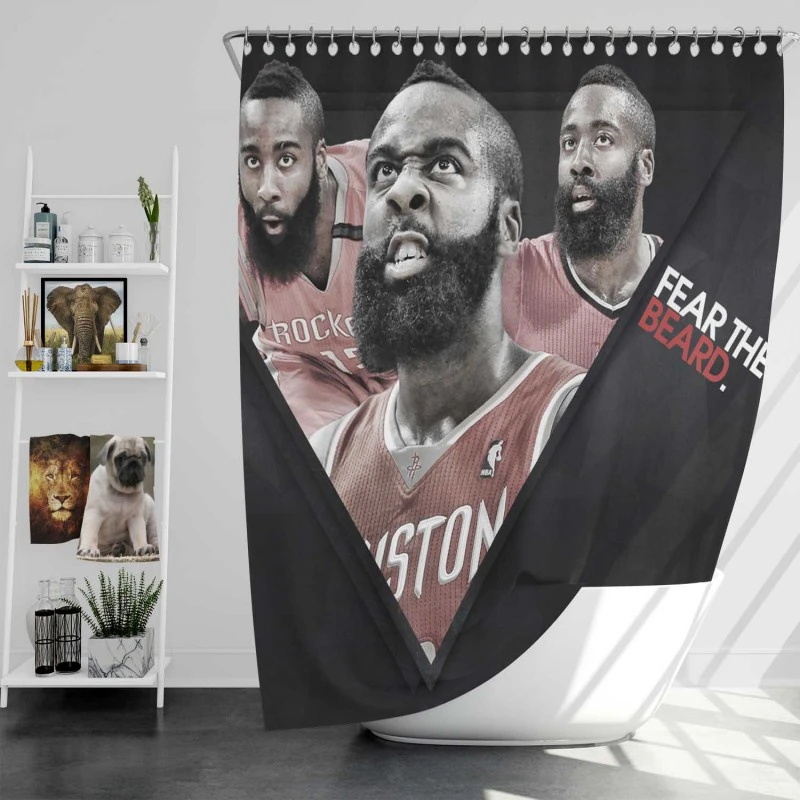 James Harden Excellent Nba Basketball Player Shower Curtain