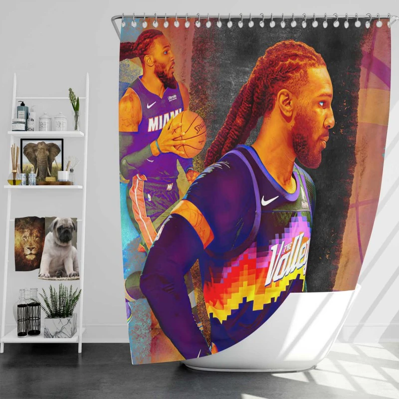 Jae Crowder Energetic Nba Basketball Player Shower Curtain