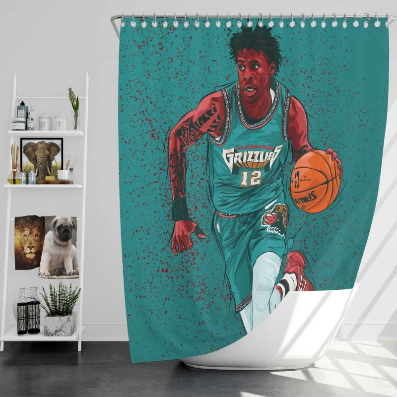 Ja Morant Excellent Nba Basketball Player Shower Curtain