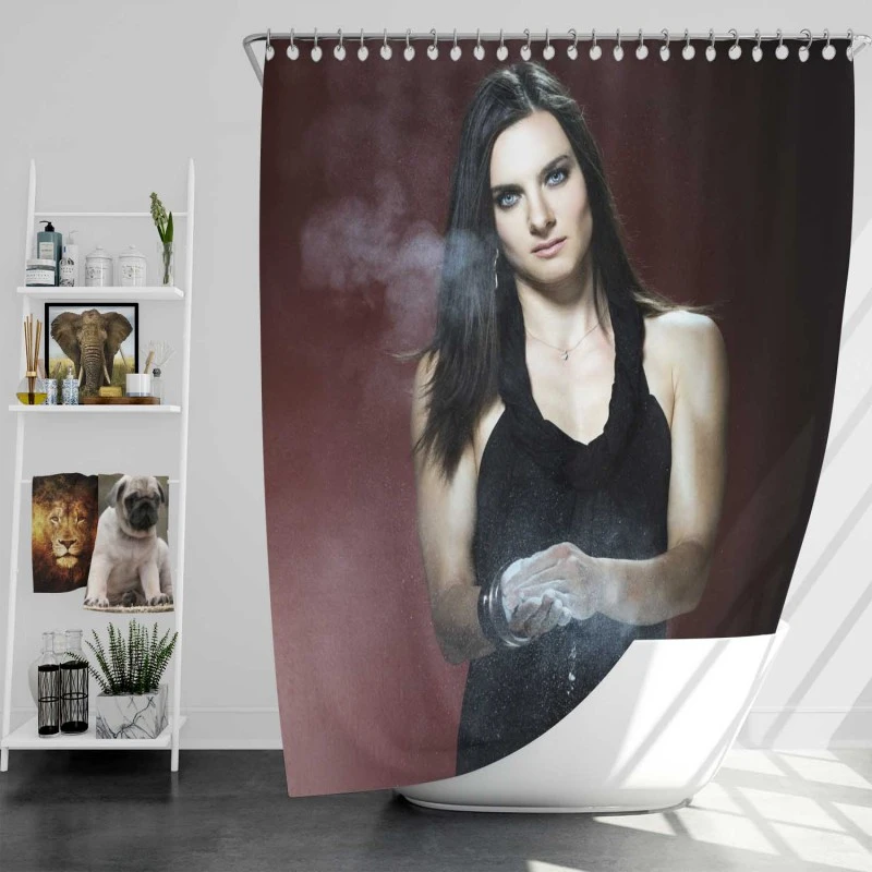 Russian Pole Vaulter Yelena Isinbayeva Shower Curtain