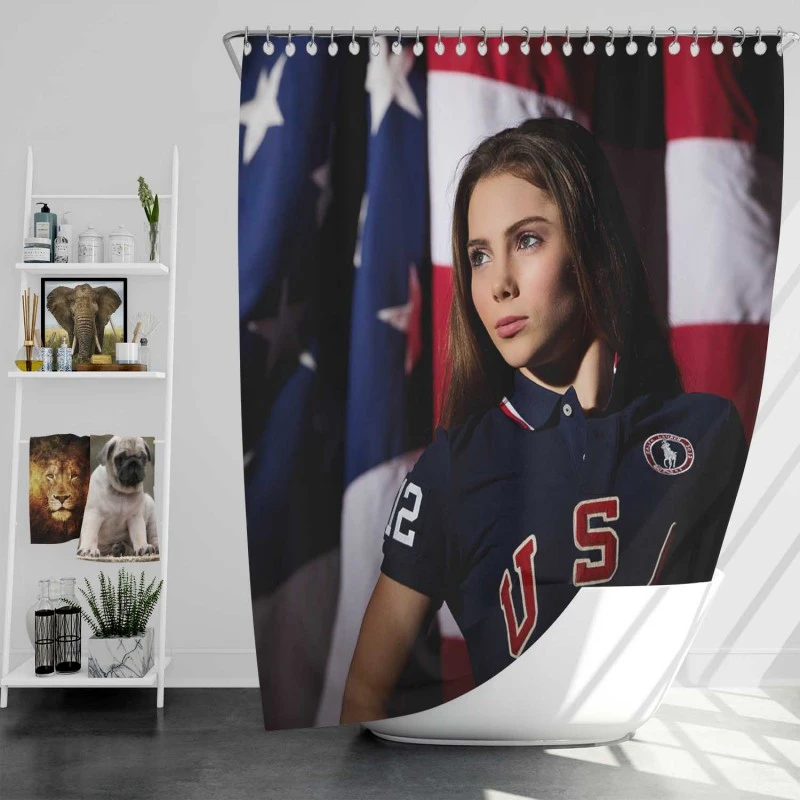 Mckayla Maroney American Artistic Gymnast And Singer Shower Curtain