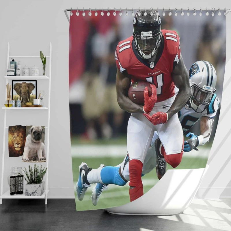 Julio Jones Popular Nfl Football Player Shower Curtain