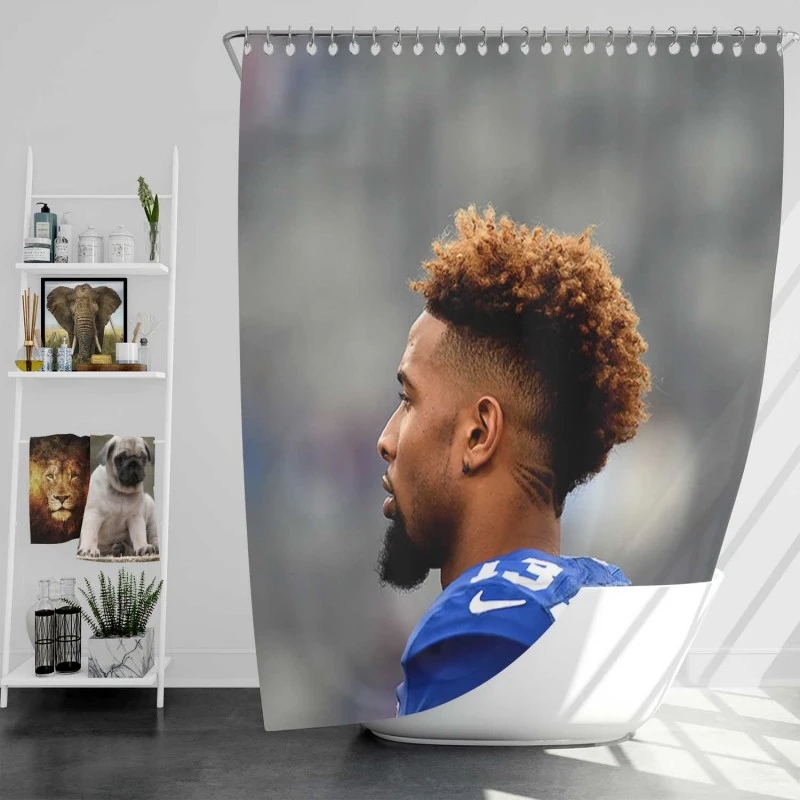 Odell Beckham Jr Star Nfl Player Shower Curtain
