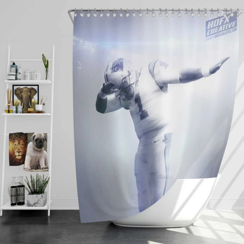 Cam Newton Excellent Nfl American Football Player Shower Curtain