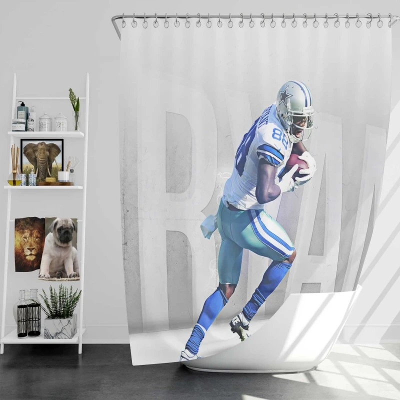 Dez Bryant Professional Nfl American Football Player Shower Curtain