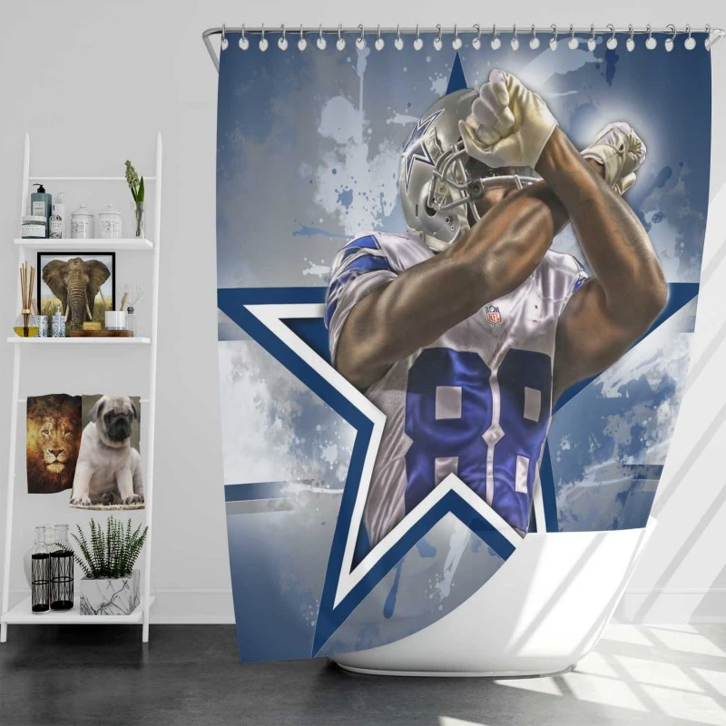 Dez Bryant Popular Nfl Football Player Shower Curtain