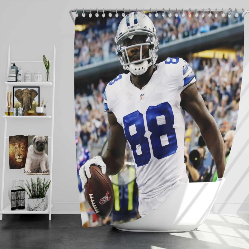 Dez Bryant Nfl American Football Player Shower Curtain