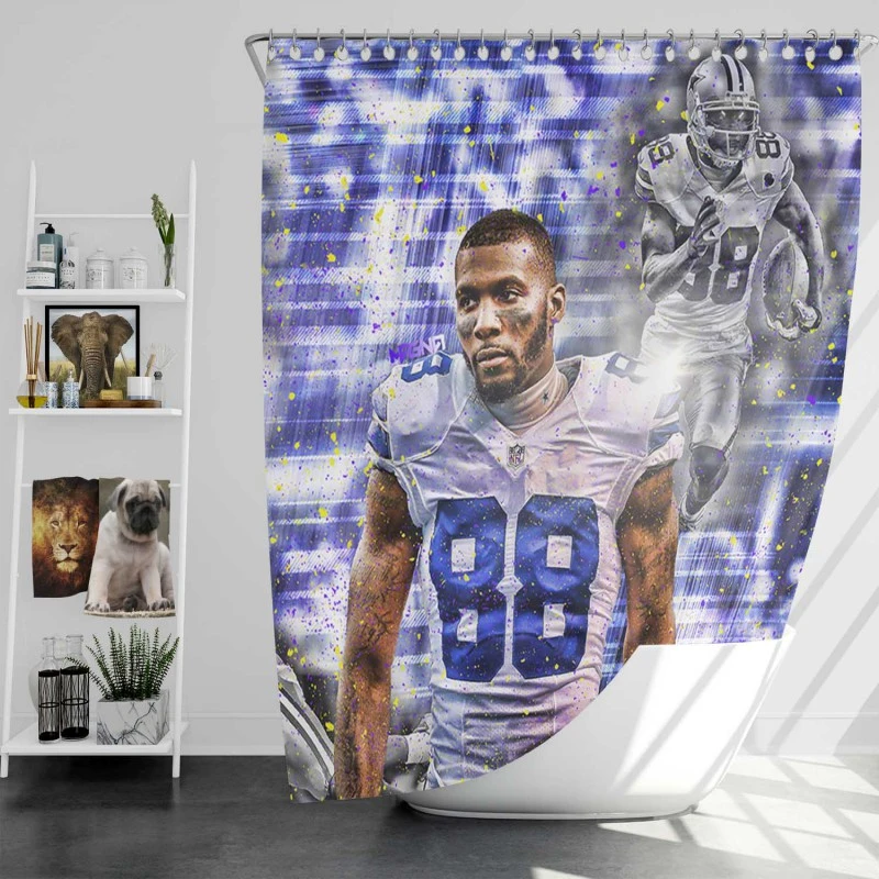 Dez Bryant Top Ranked Nfl Football Player Shower Curtain