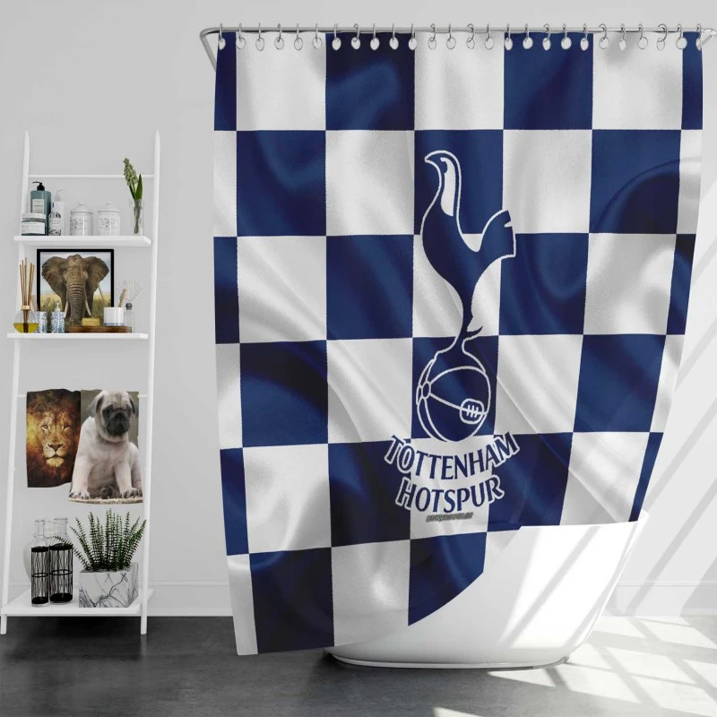 Popular Soccer Team Tottenham Logo Shower Curtain